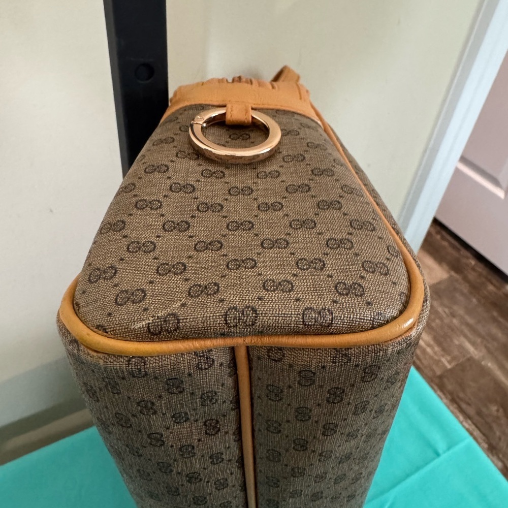 Gucci Micro Logo Beige and Taupe Handbag - Picture 6 of 14